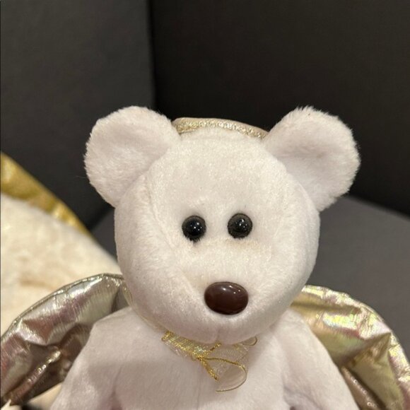 Ty Stuffed Angel Bears - Cream and Gold - Picture 4 of 6
